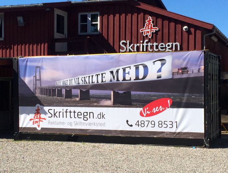 skrifttegn container